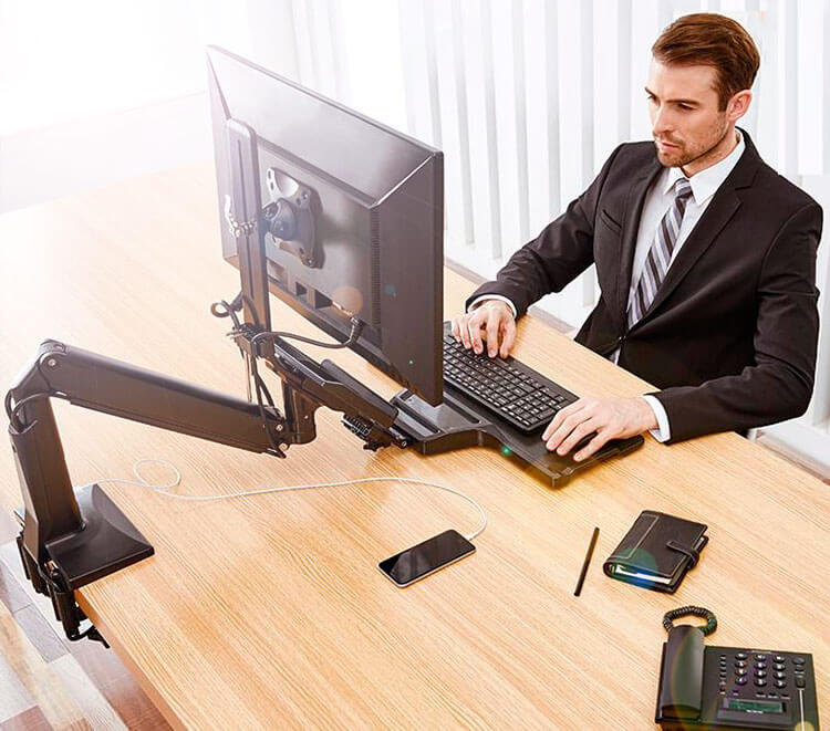 Soporte de anclaje en mesa para estacion de trabajo